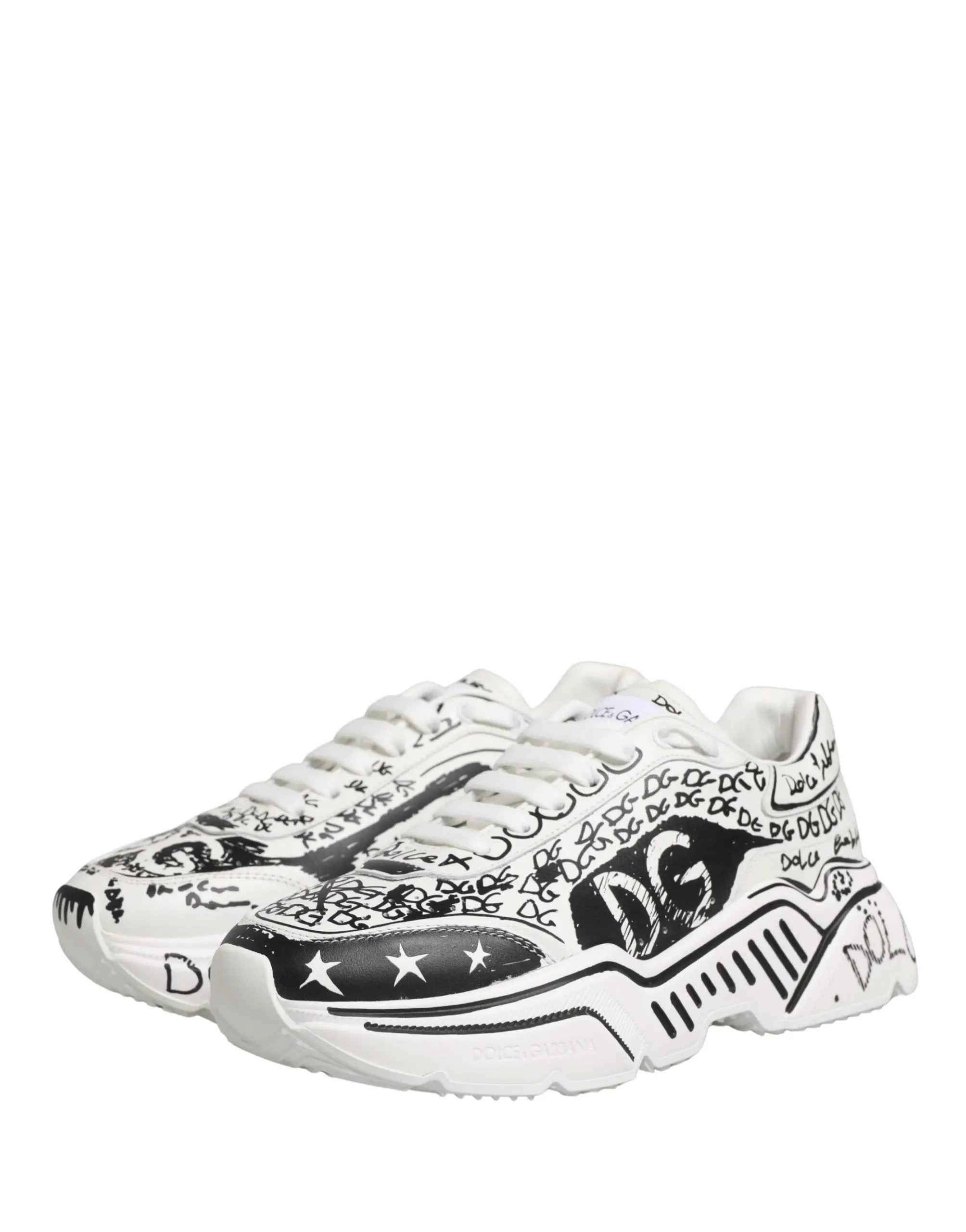 Baskets basses Dolce & Gabbana blanches Daymaster Graffiti