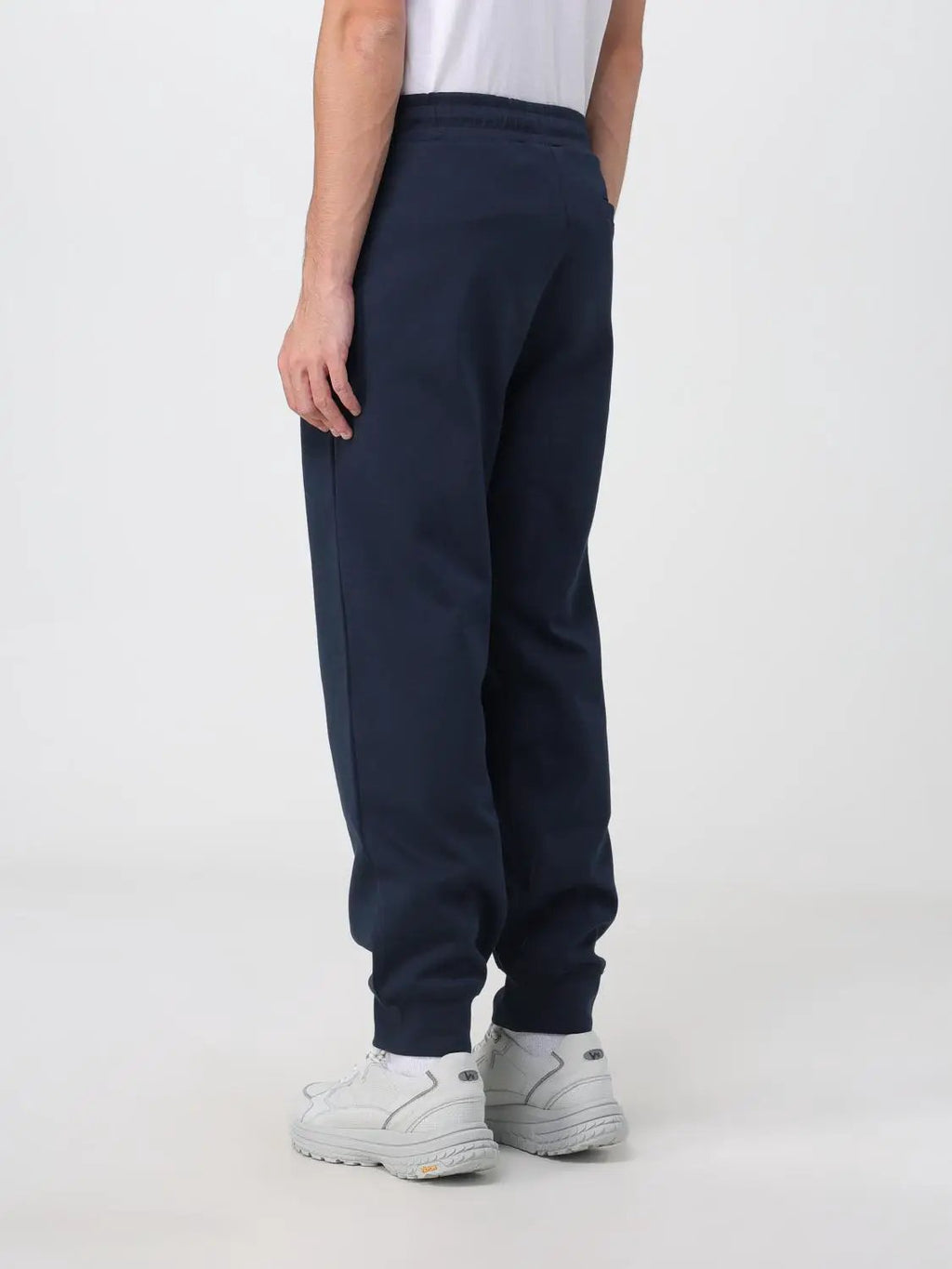 Men’s Blue Cotton Joggers – Armani Exchange Drawstring Sweatpants