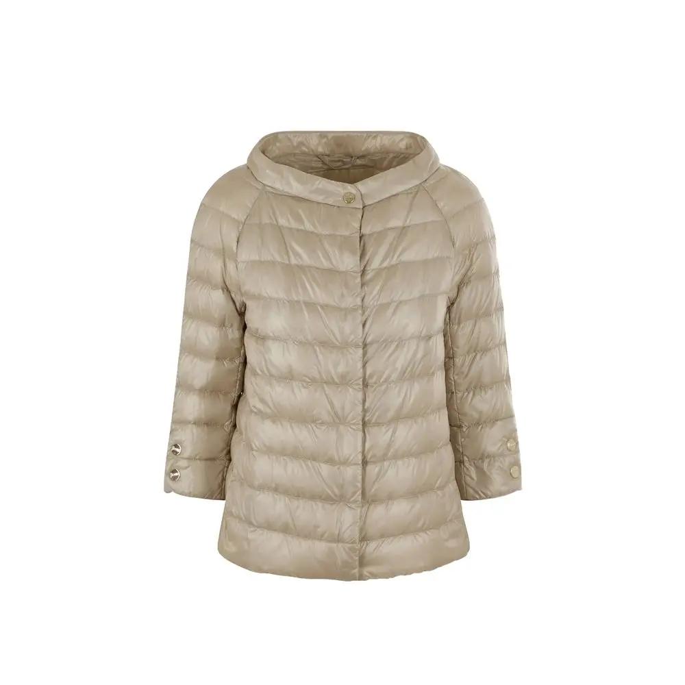 Herno Beige Polyamide Full-Length Jacket