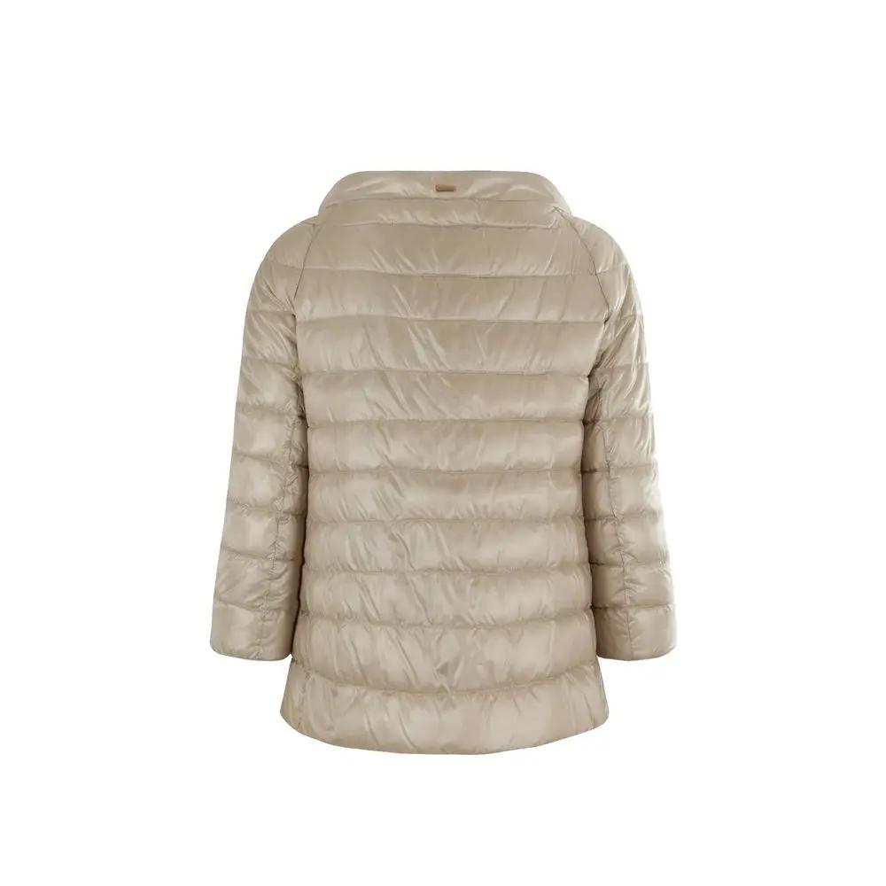 Herno Beige Polyamide Full-Length Jacket