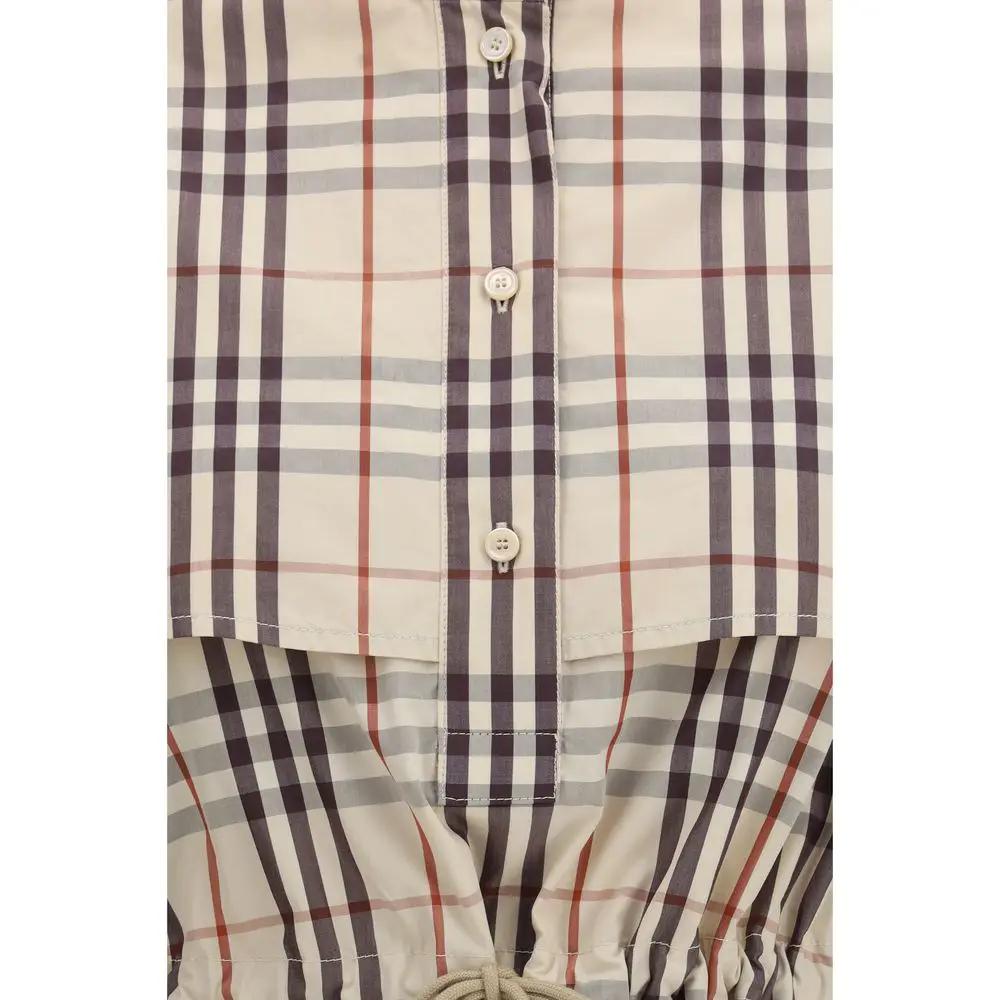 Robe décontractée Burberry en coton beige