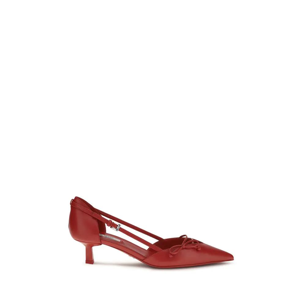 Escarpins à talons hauts Prada en cuir de chèvre multicolore