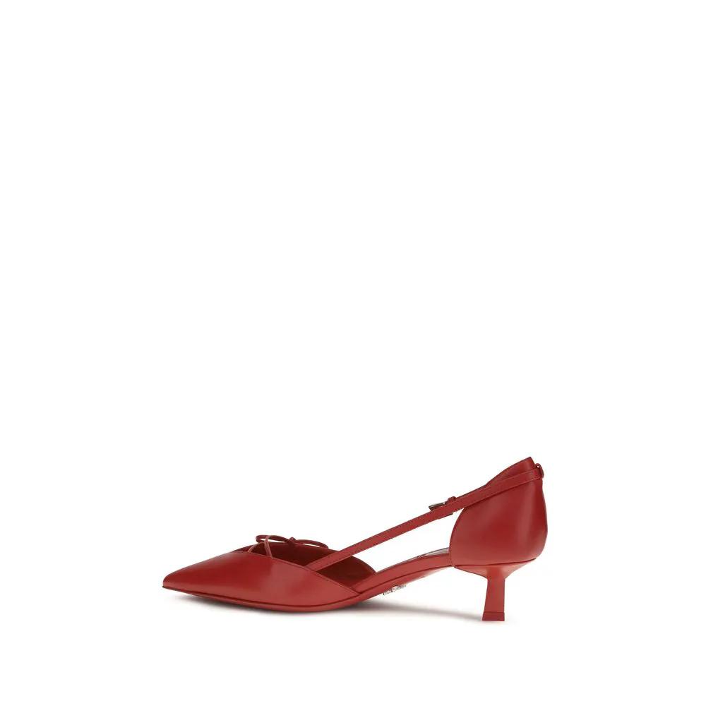 Escarpins à talons hauts Prada en cuir de chèvre multicolore