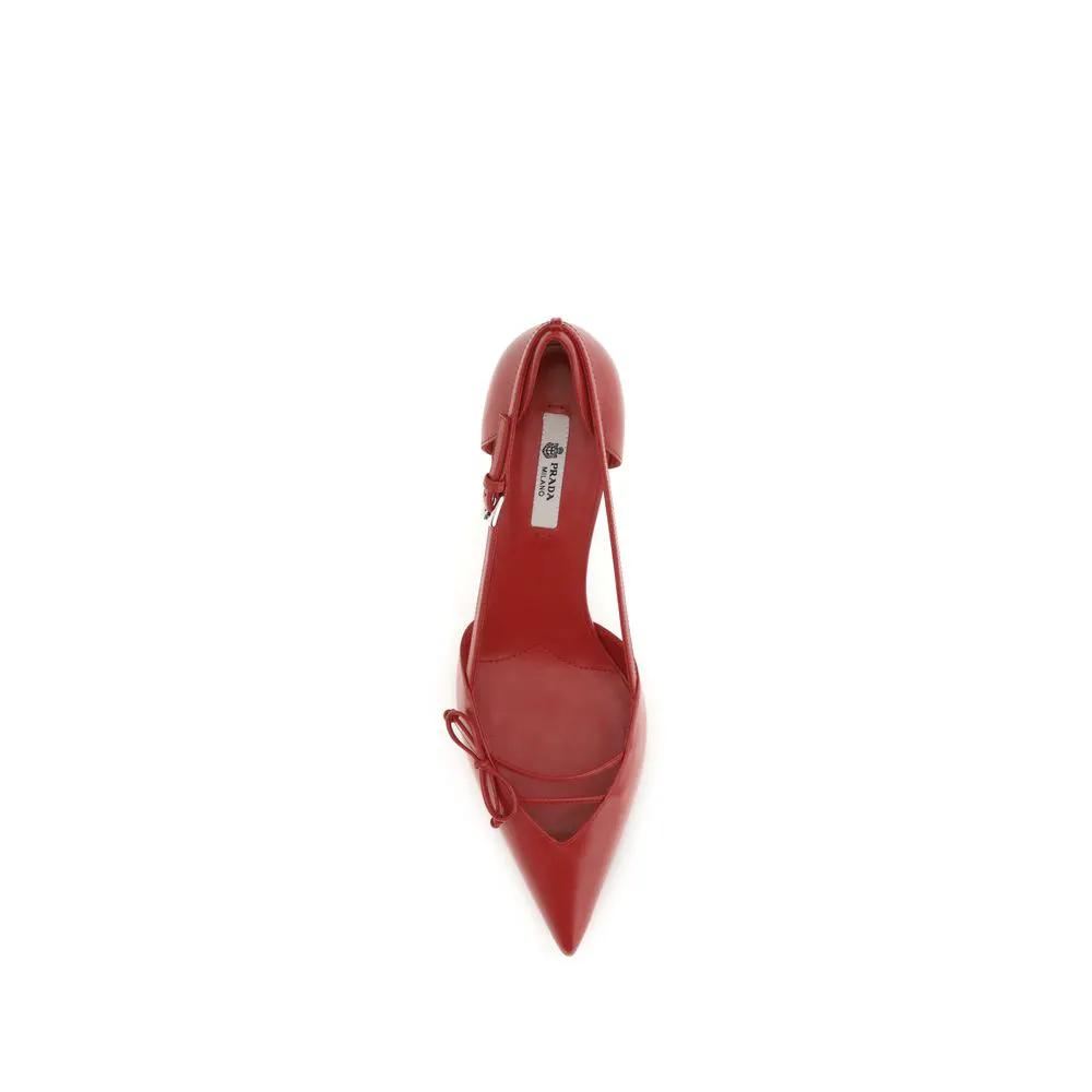 Escarpins à talons hauts Prada en cuir de chèvre multicolore