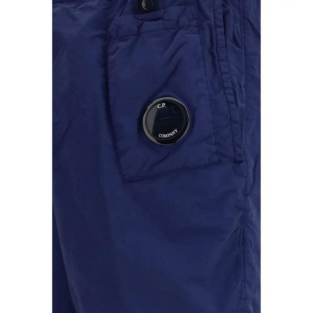 C.P. Company Blue Nylon Short And Mini Shorts