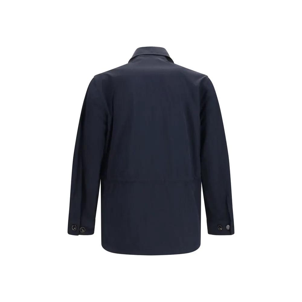Manteau Burberry bleu en polyamide