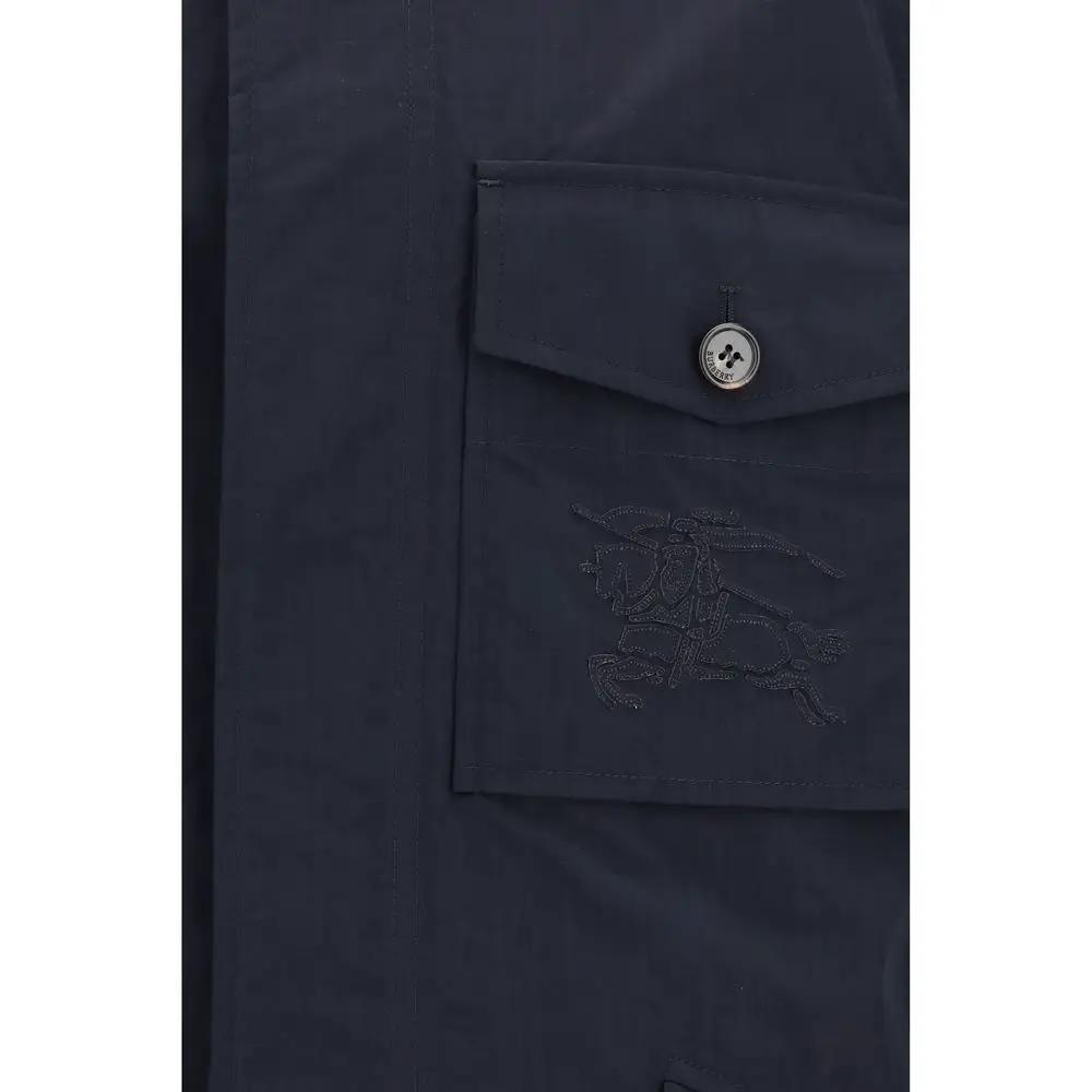 Manteau Burberry bleu en polyamide