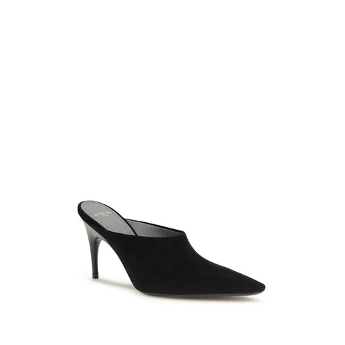 Balenciaga Black Suede Leather High Heel Pumps
