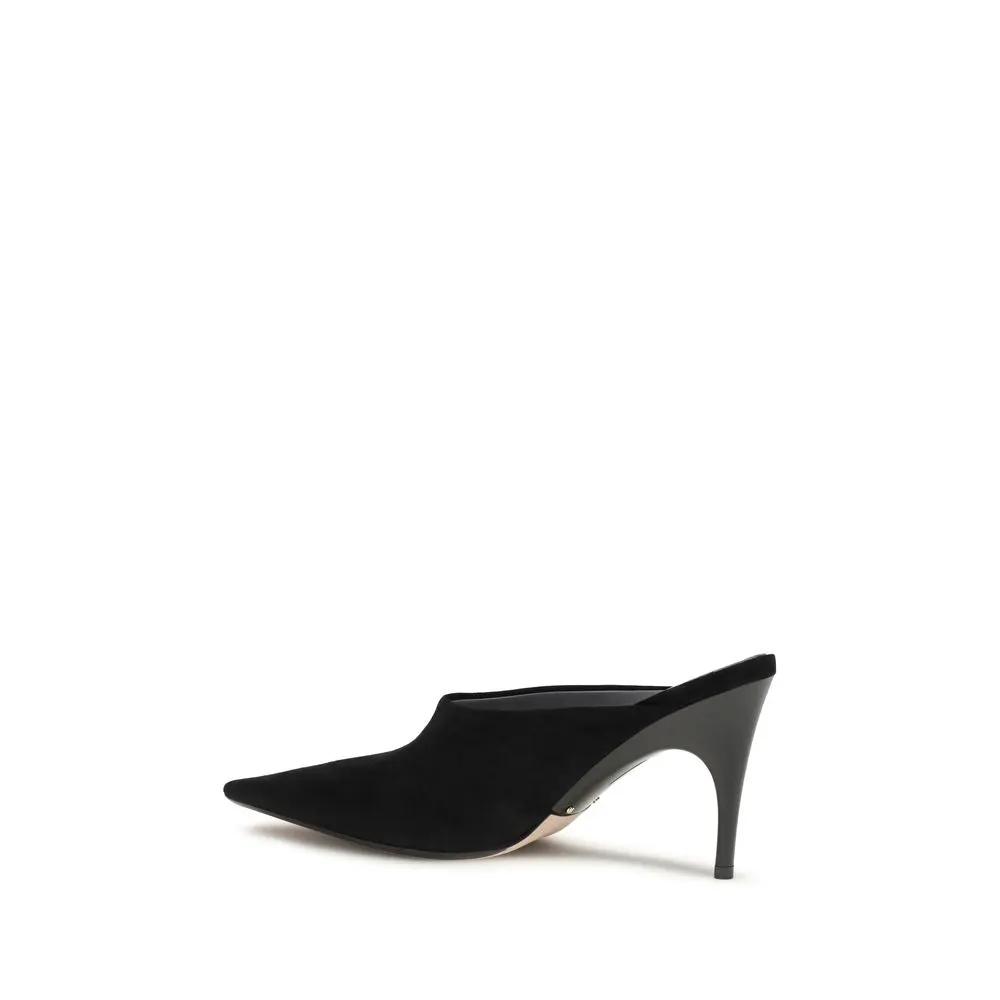 Balenciaga Black Suede Leather High Heel Pumps
