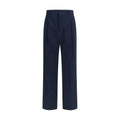 Pantalon décontracté en coton bleu Valentino