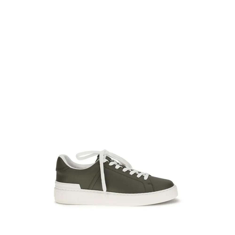 Baskets basses Balmain en cuir de veau bicolore Bos Taurus
