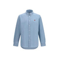 Chemise en coton bleue Maison Kitsuné
