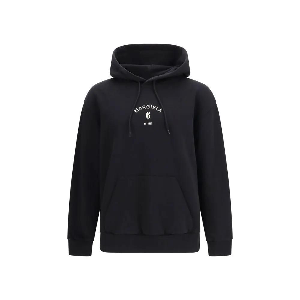 MM6 Black Cotton Sweatshirt