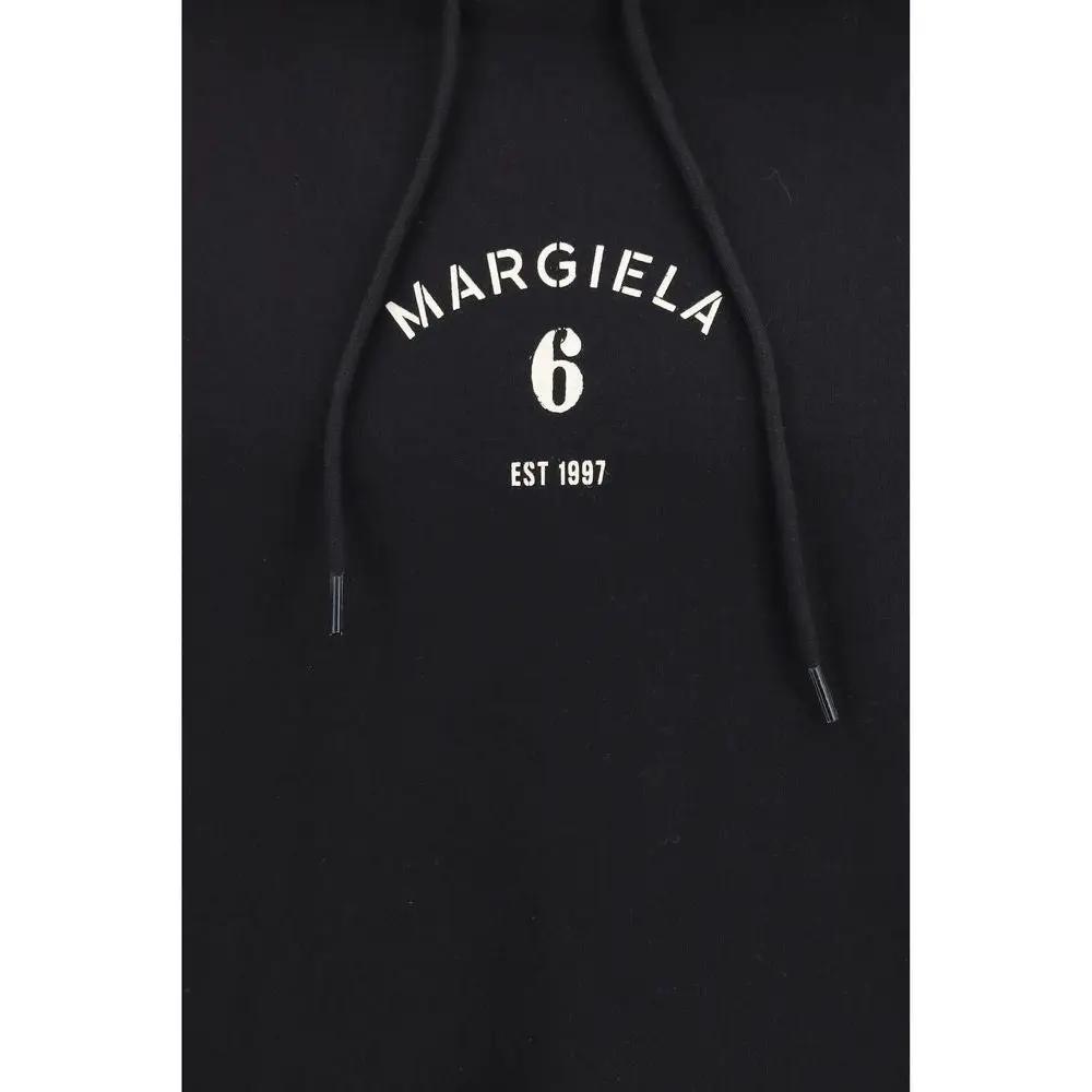 Sweat-shirt en coton noir MM6