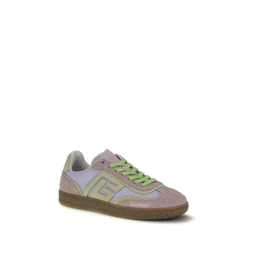 Baskets Athlétiques Balmain en Cuir de Veau Multicolore Bos Taurus