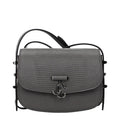 Sac bandoulière gris en cuir pour femme – Jimmy Choo Bandoulière réglable Logo