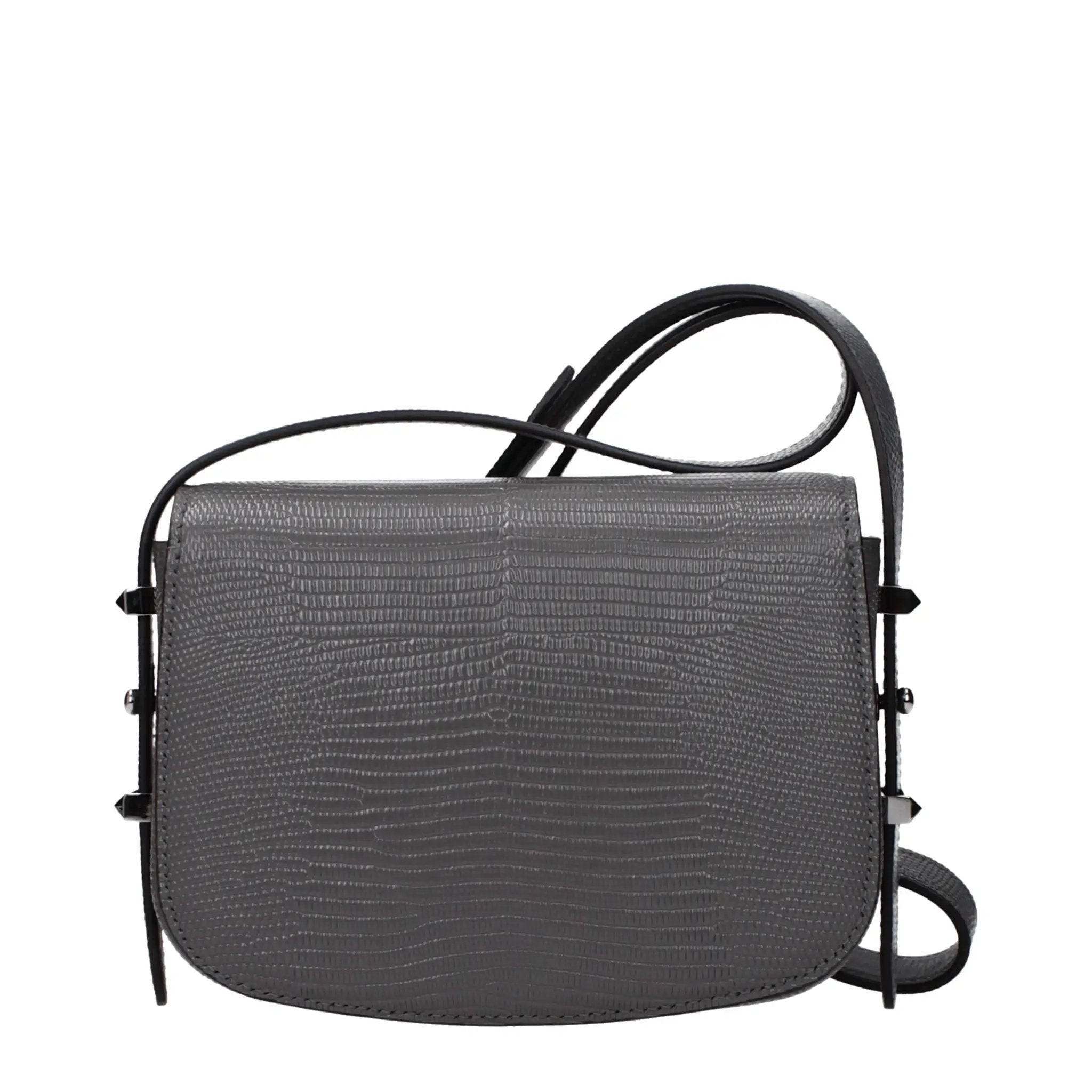 Sac bandoulière gris en cuir pour femme – Jimmy Choo Bandoulière réglable Logo