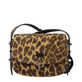 Women’s Brown Suede Crossbody Bag – Jimmy Choo Natural Tone Logo Strap