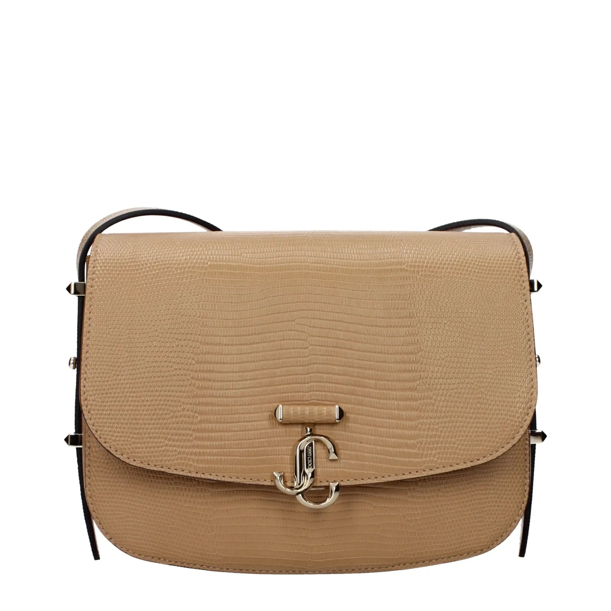 Sac bandoulière en cuir marron pour femme – Jimmy Choo teinte biscuit, bandoulière réglable