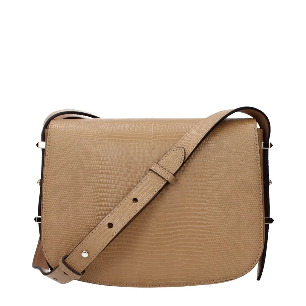 Sac bandoulière en cuir marron pour femme – Jimmy Choo teinte biscuit, bandoulière réglable