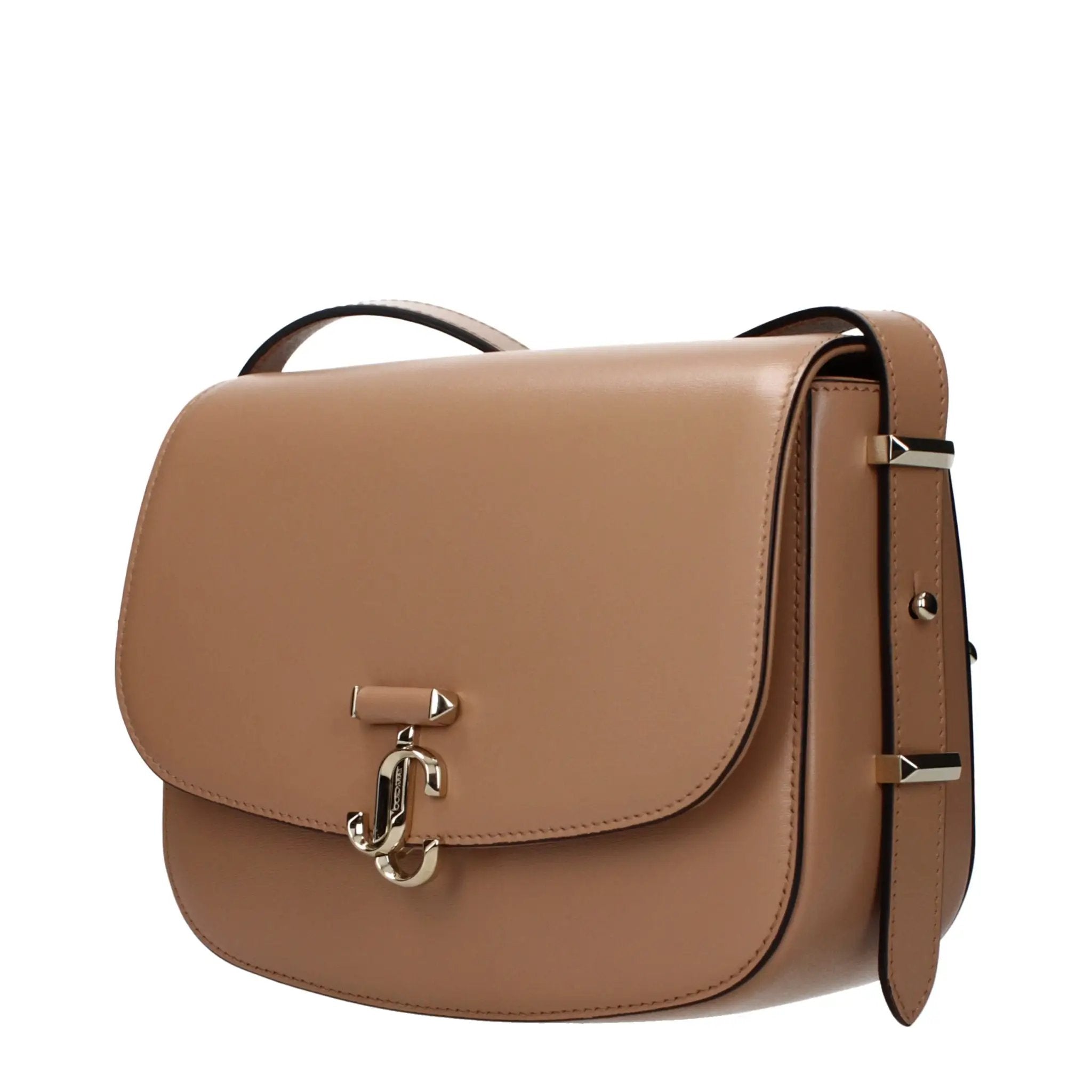 Sac bandoulière en cuir marron pour femme – Jimmy Choo Sangle réglable et amovible Logo