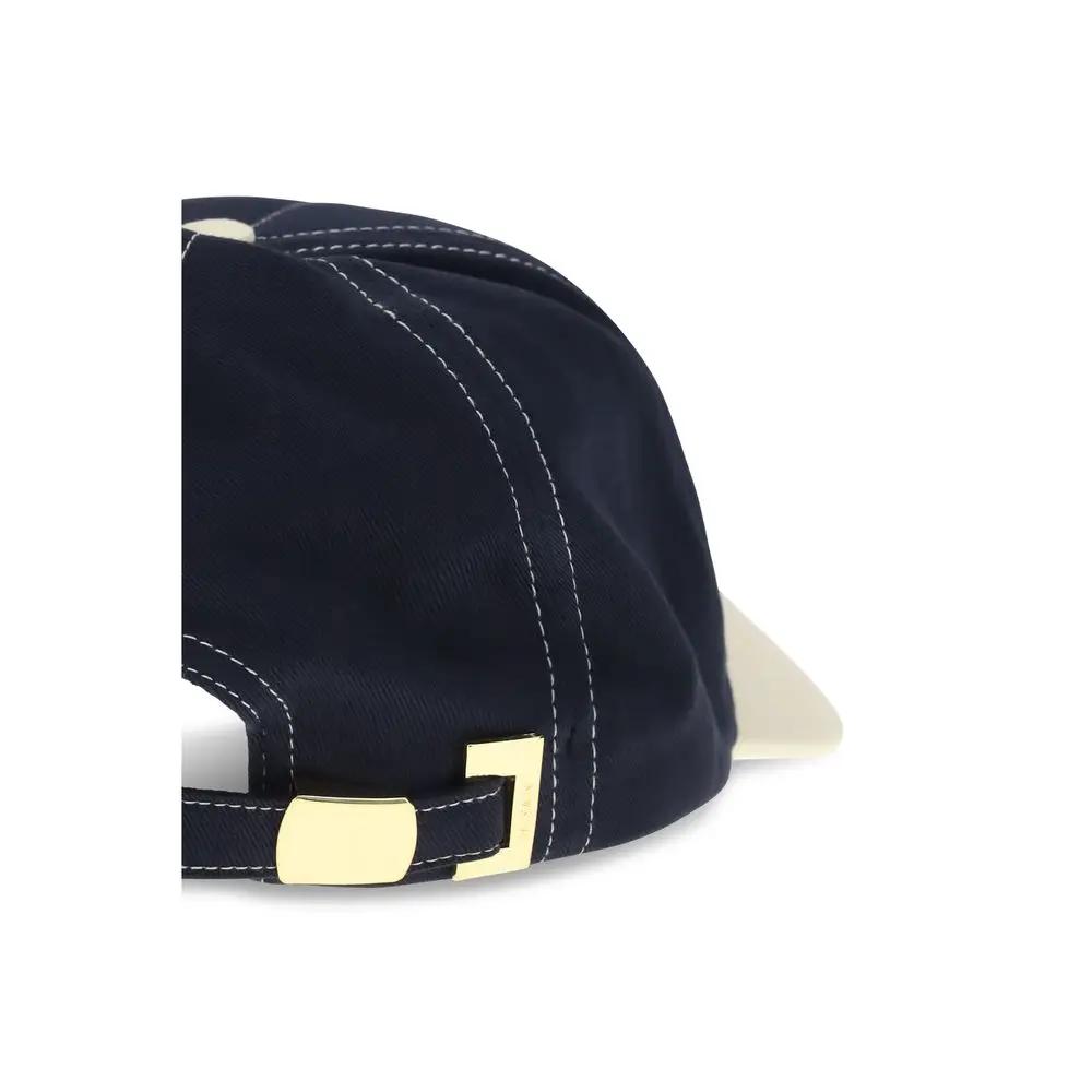 Casquette Balmain en coton bleu