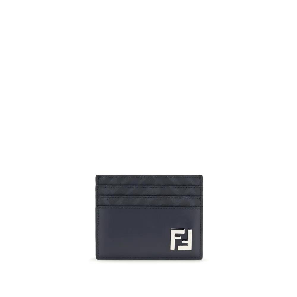 Fendi Blue Leather Wallet