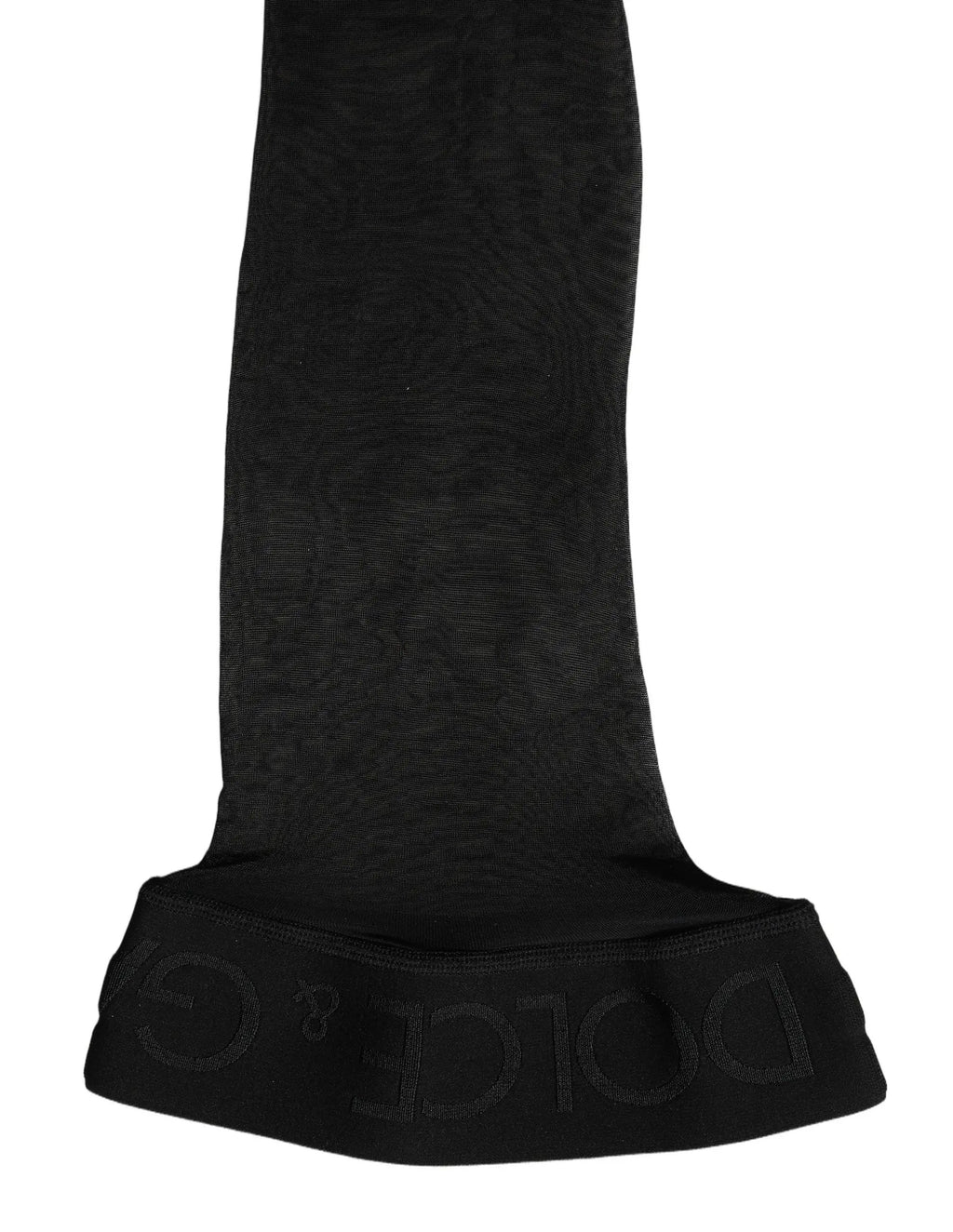 Dolce & Gabbana Black Sheer Nylon Thigh High Stockings Socks