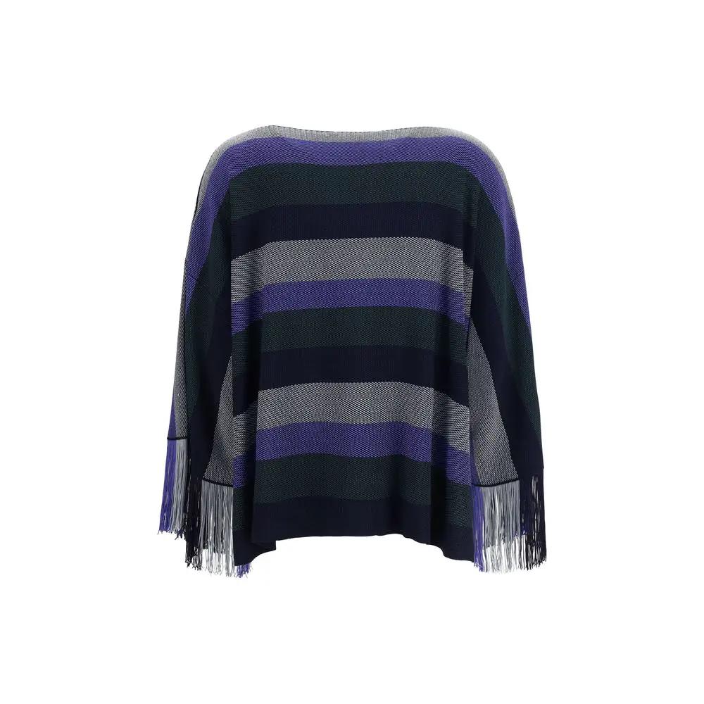 Giorgio Armani Blue Viscose Sweater