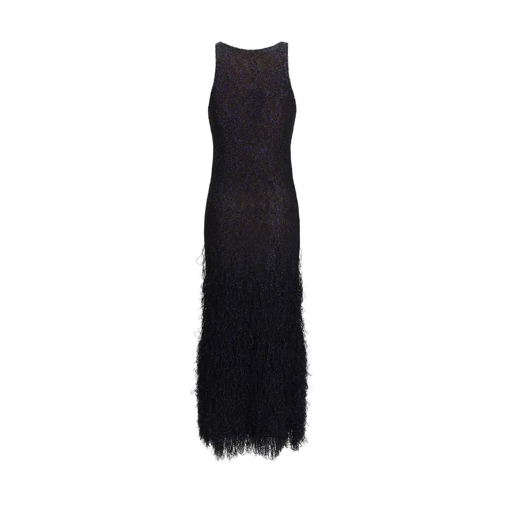 Robe de cocktail Giorgio Armani en polyamide bleu