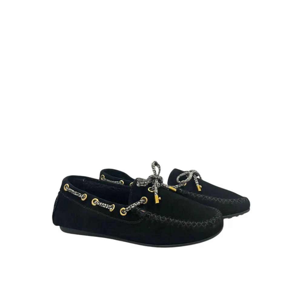 Borbonese Black Rubber Women Loafer