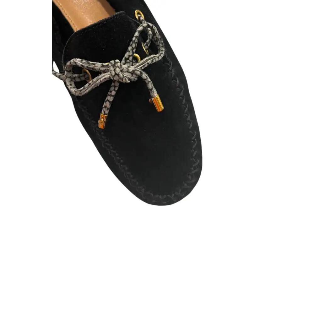 Borbonese Black Rubber Women Loafer