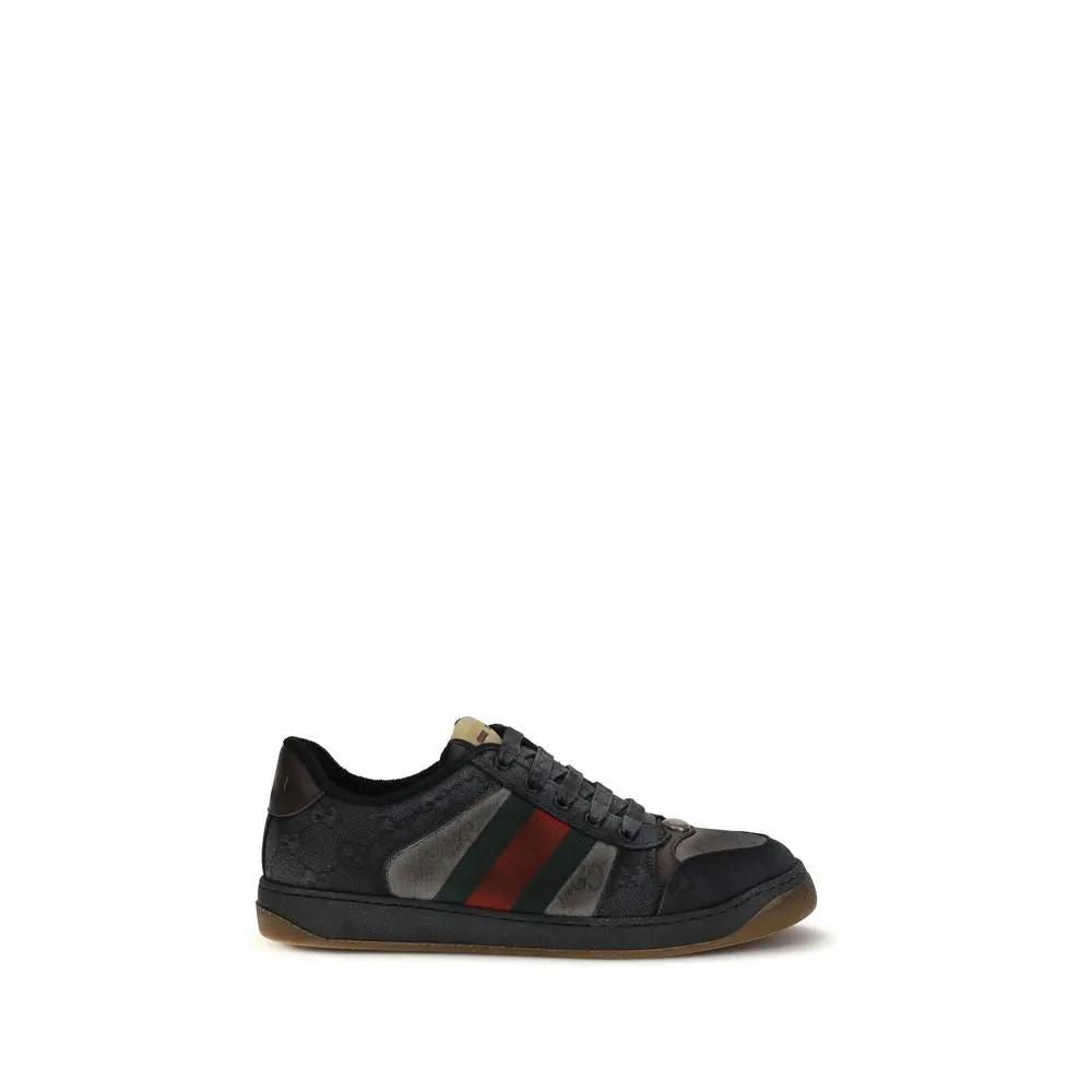 Baskets basses Gucci Bos Taurus en cuir de veau noir