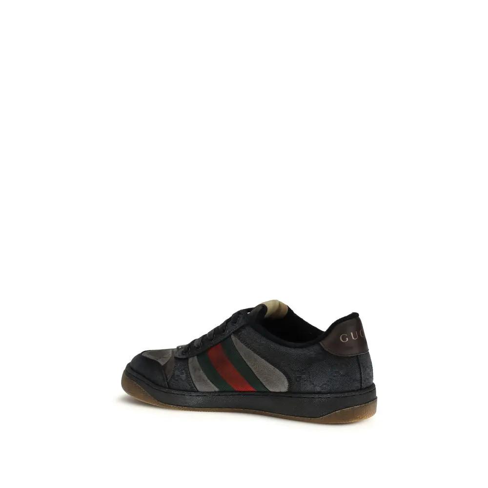 Baskets basses Gucci Bos Taurus en cuir de veau noir