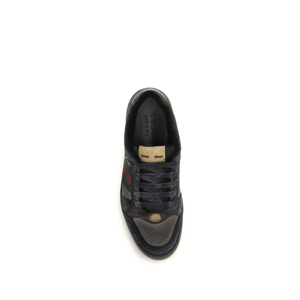 Baskets basses Gucci Bos Taurus en cuir de veau noir