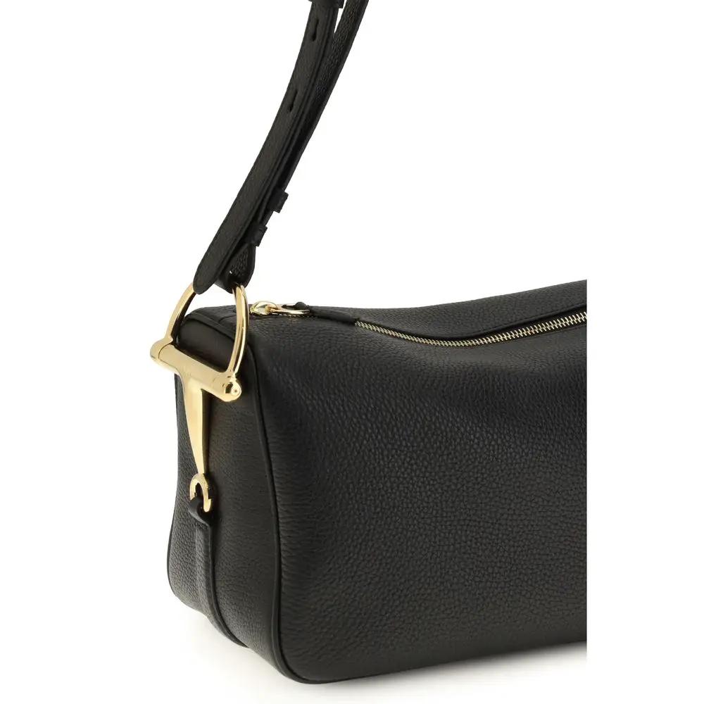 Sac bandoulière Gucci Bos Taurus en cuir de veau noir