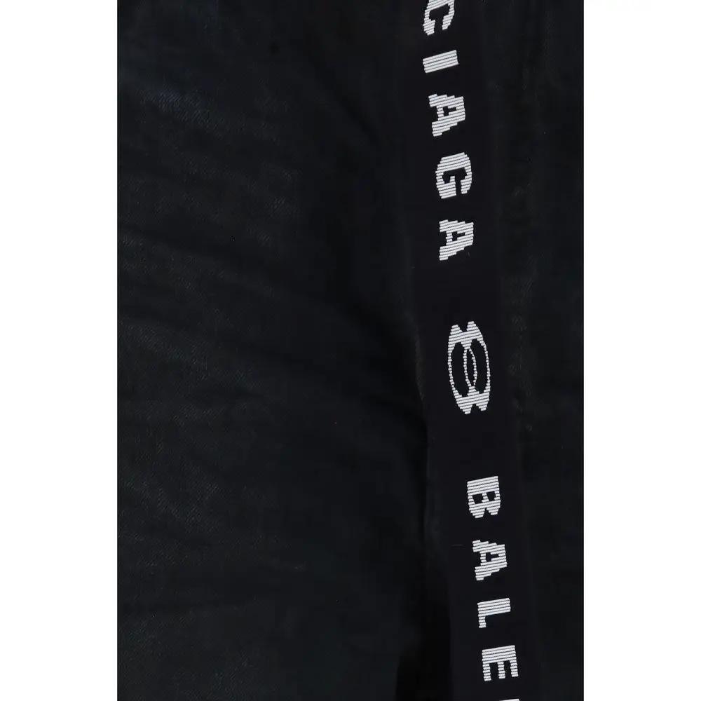 Bermuda en coton noir Balenciaga
