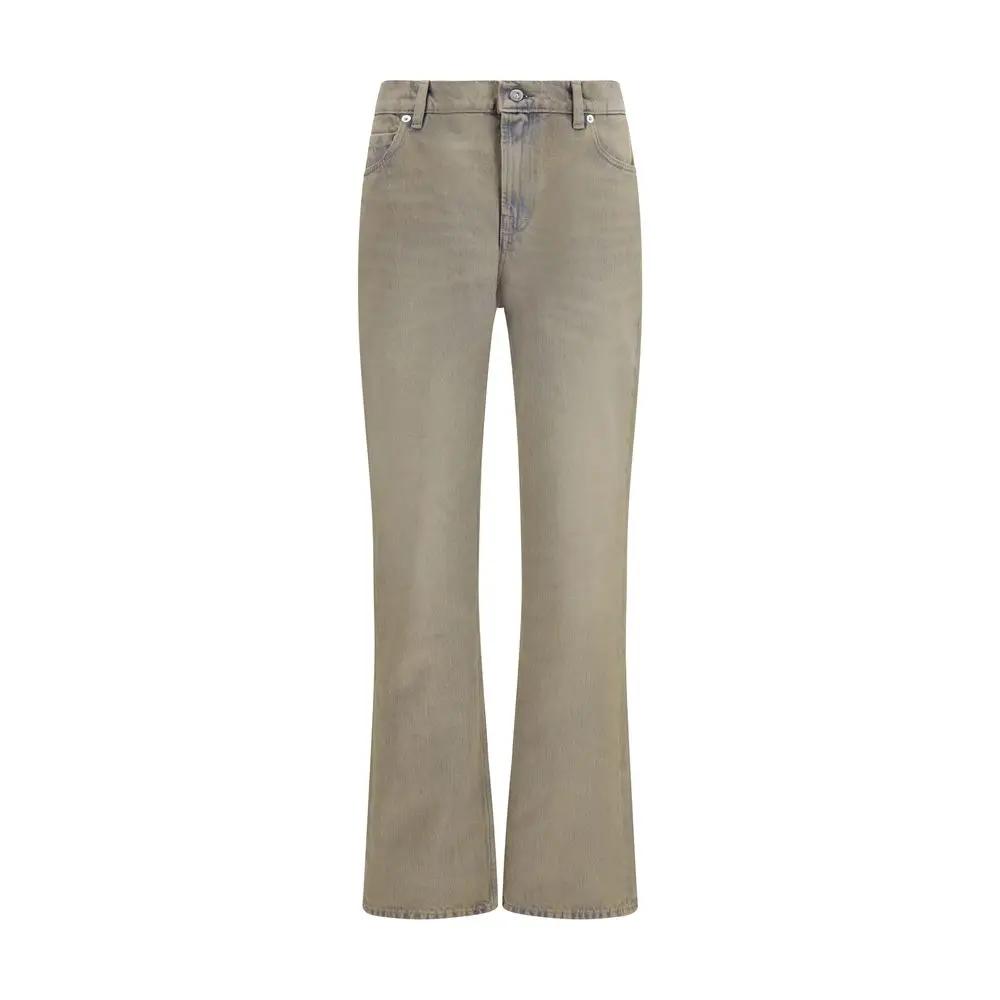 Our Legacy Bicolor Cotton Bootcut Jeans