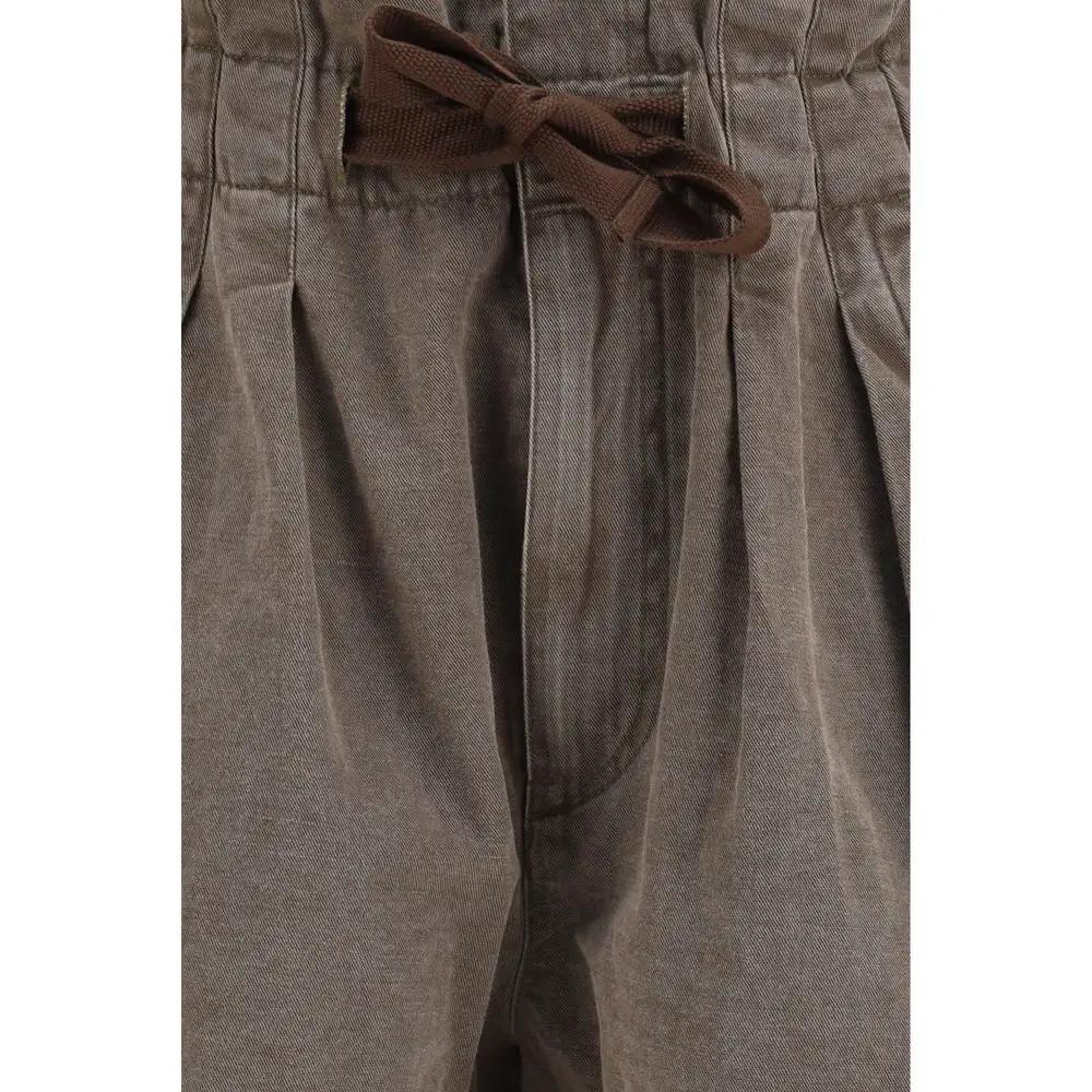 Short bermuda en coton marron Marant Étoile