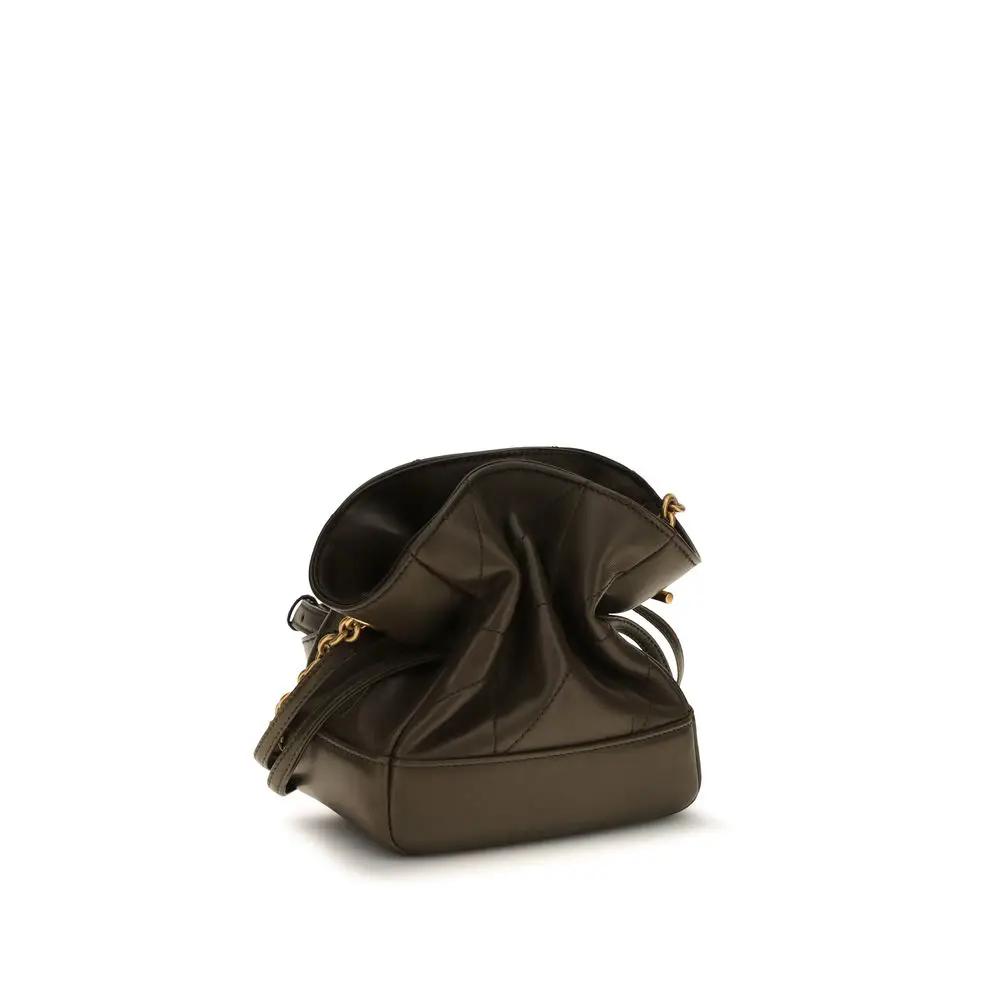 Pochette Saint Laurent bicolore en agneau Ovis Aries Aries
