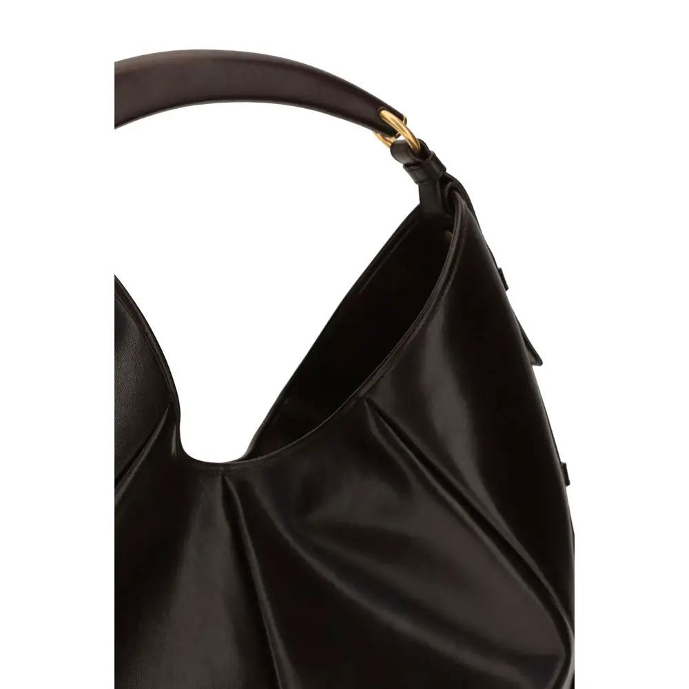 Sac porté épaule en daim marron pour femme – Saint Laurent Mombasa Medium Hobo SS26