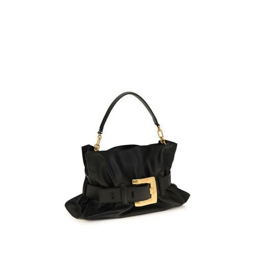 Sac bandoulière Balmain Bos Taurus en cuir de veau noir