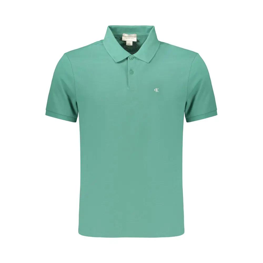 Polo Calvin Klein en coton vert pour homme