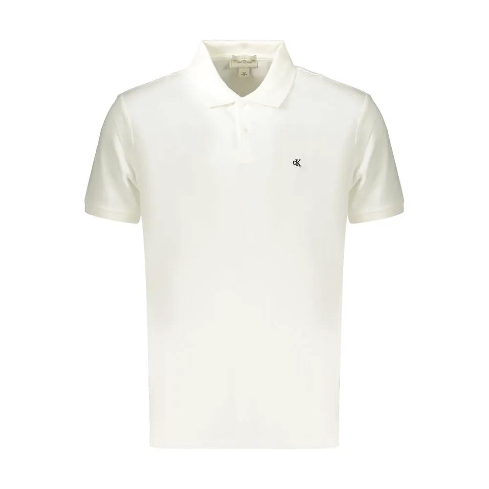 Polo Calvin Klein en coton blanc pour homme