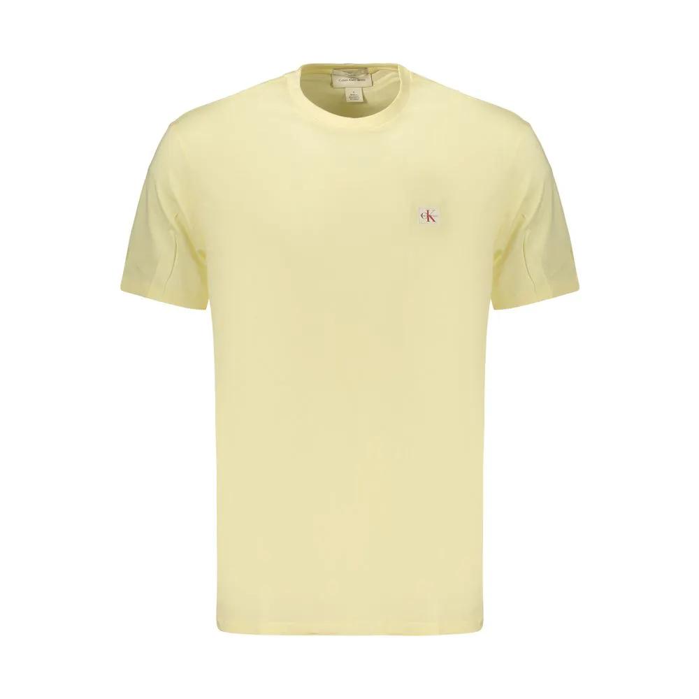 Calvin Klein Yellow Cotton Men's T-Shirt