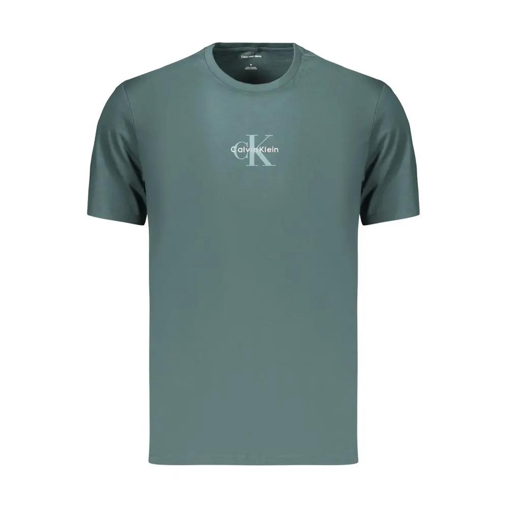 T-shirt bleu en coton pour homme Calvin Klein