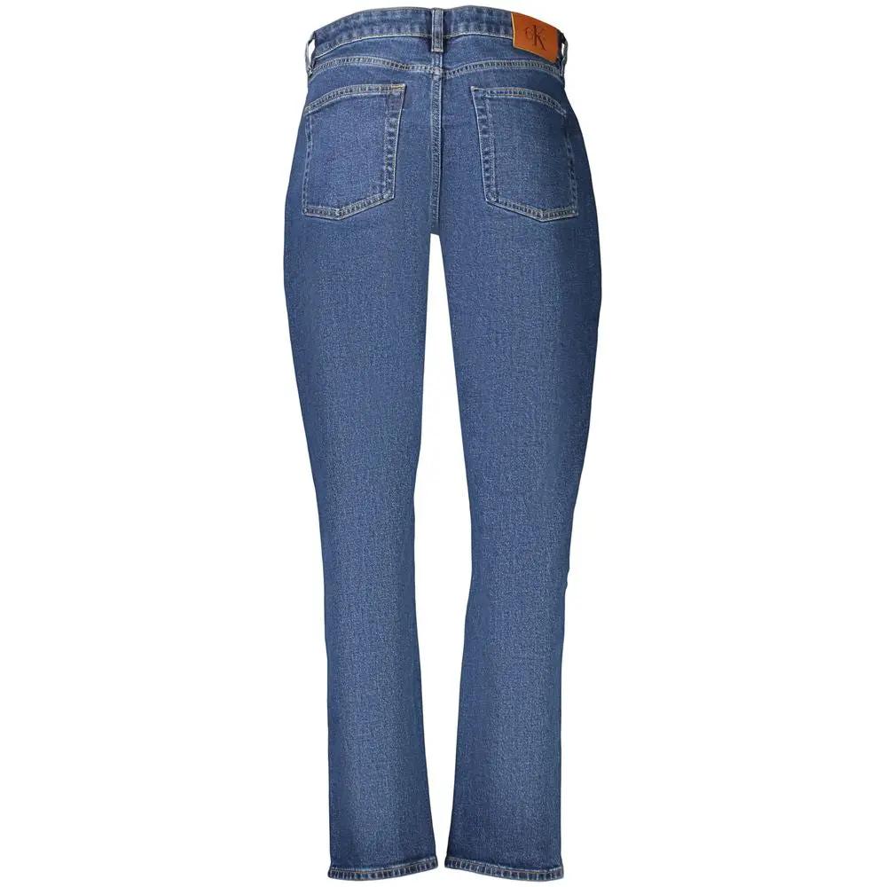Calvin Klein Blue Cotton Womens Jeans