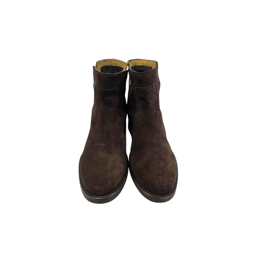 Bottes pour femmes en cuir marron Borbonese
