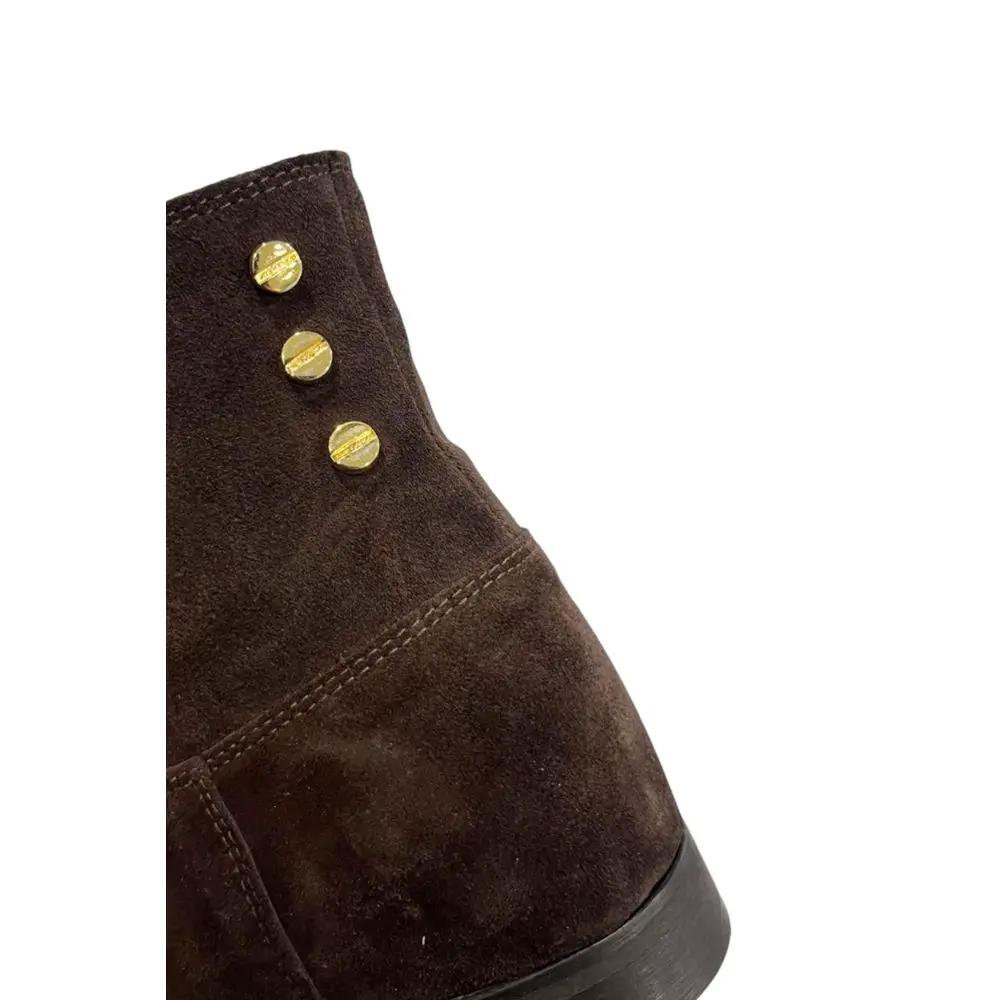 Bottes pour femmes en cuir marron Borbonese