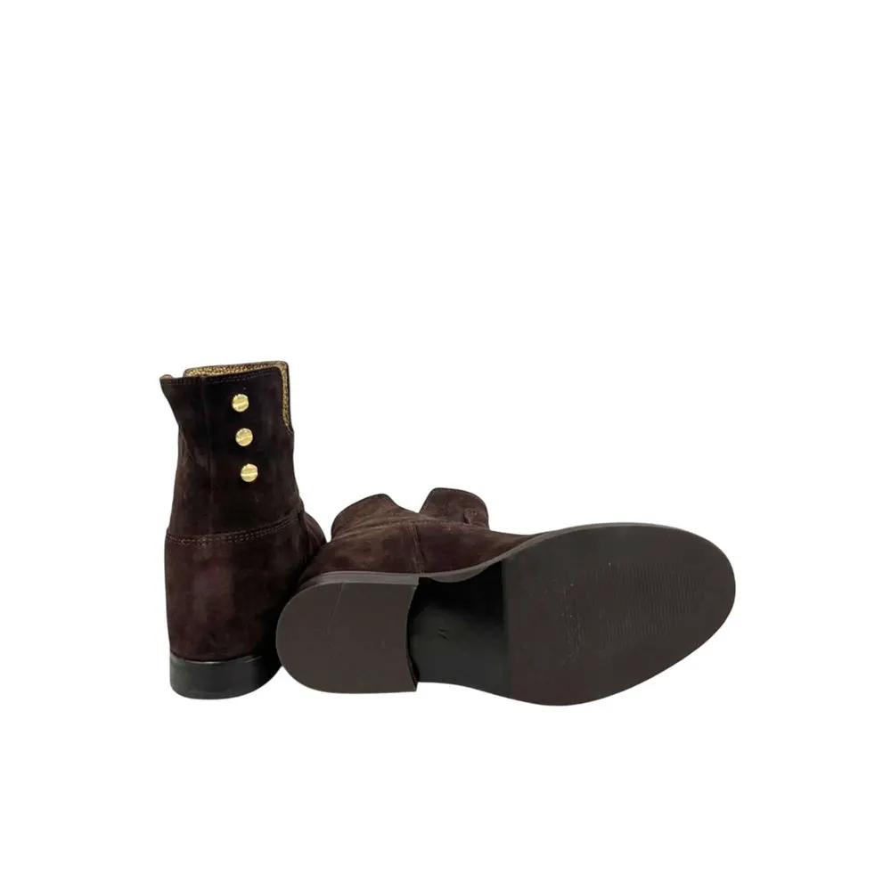Bottes pour femmes en cuir marron Borbonese